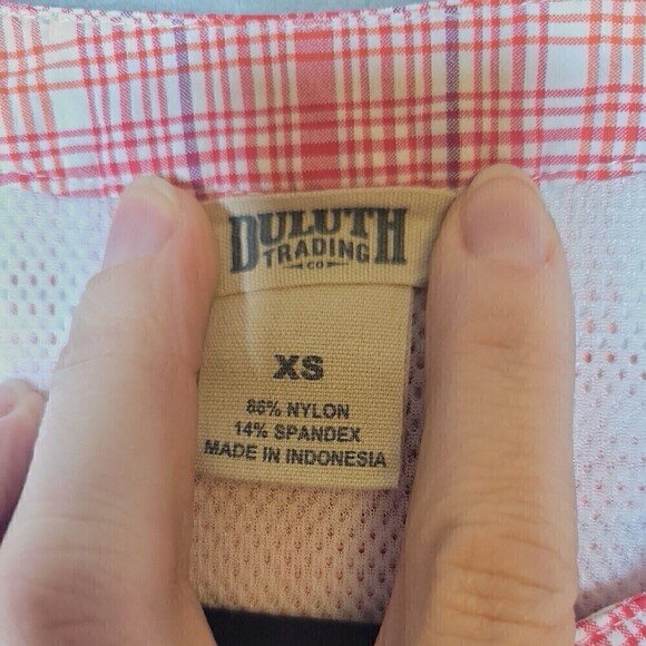 Duluth Trading Womens Sz XS Roll Tab Sleeve Fishing Hiking Vented Shirt Tunic - Picture 11 of 15